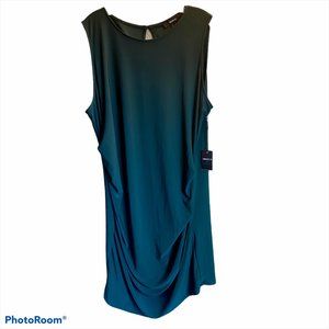 FOREVER 21 WOMENS OLIVE GREEN MIDI DRESS SIZE 3X